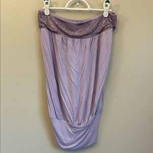 Costa Blanca Purple Strapless Top
